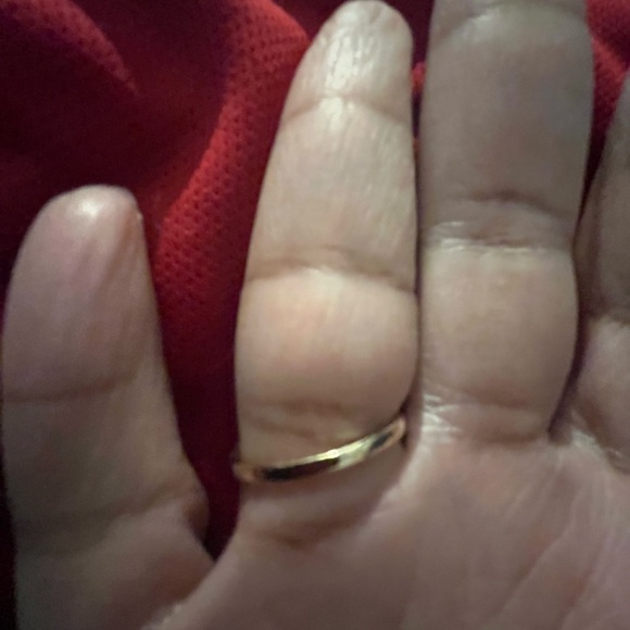 Two Golden Cubic Zirconia Stones w/ White Accent Silver Ring NWT - Picture 4 of 6